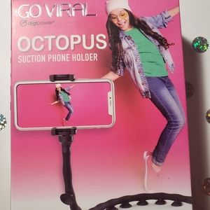 Octopus suction phone holder